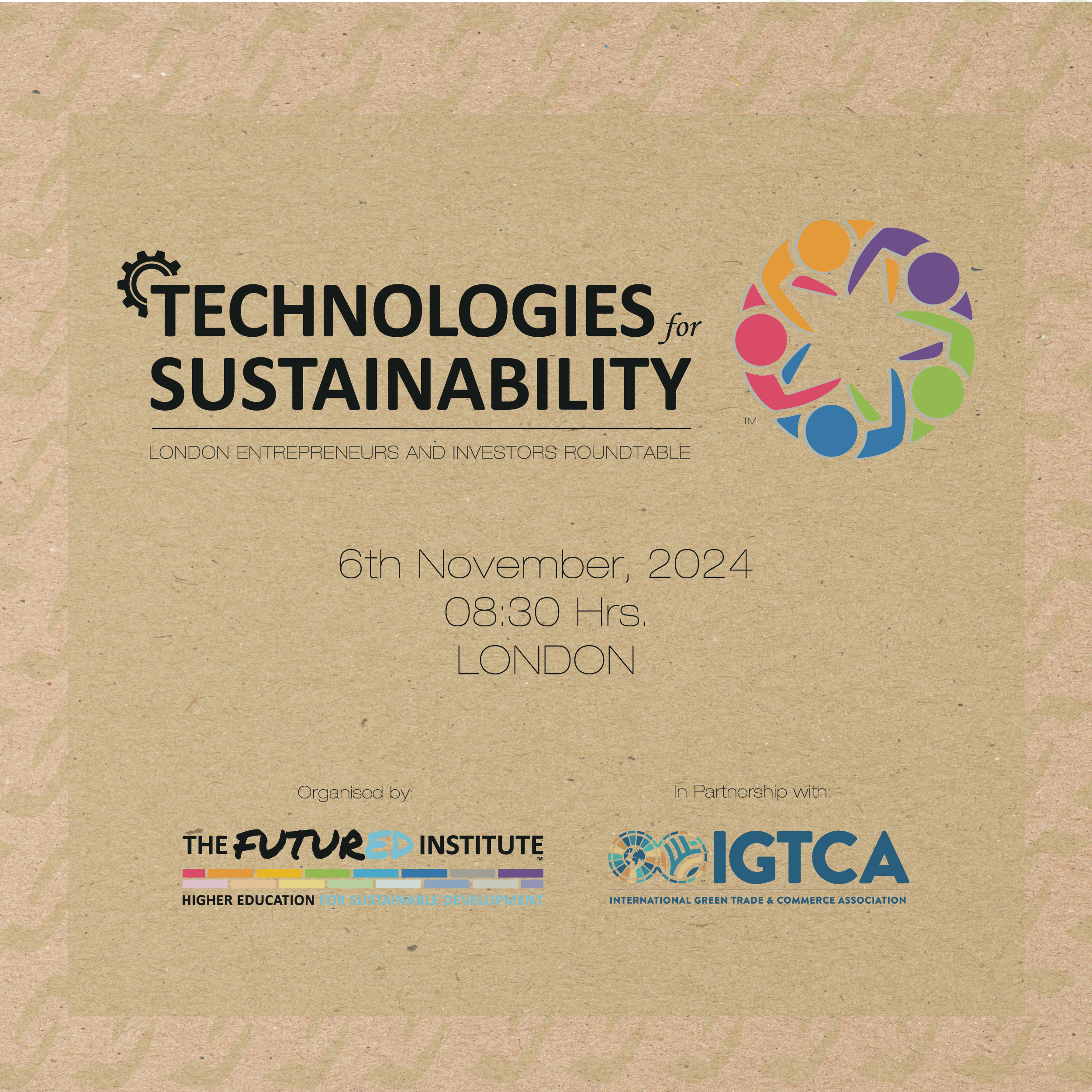 London to host the III London Entrepreneurs & Investors Roundtable – “Technologies for Sustainability” on 6 November